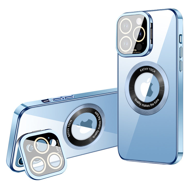VOERO For iPhone 14 Pro Magnetic Phone Case Camera Lens Frame Kickstand Electroplating TPU Cover VOERO For iPhone 14 Pro Magnetic Phone Case Camera Lens Frame Kickstand Electroplating TPU Cover